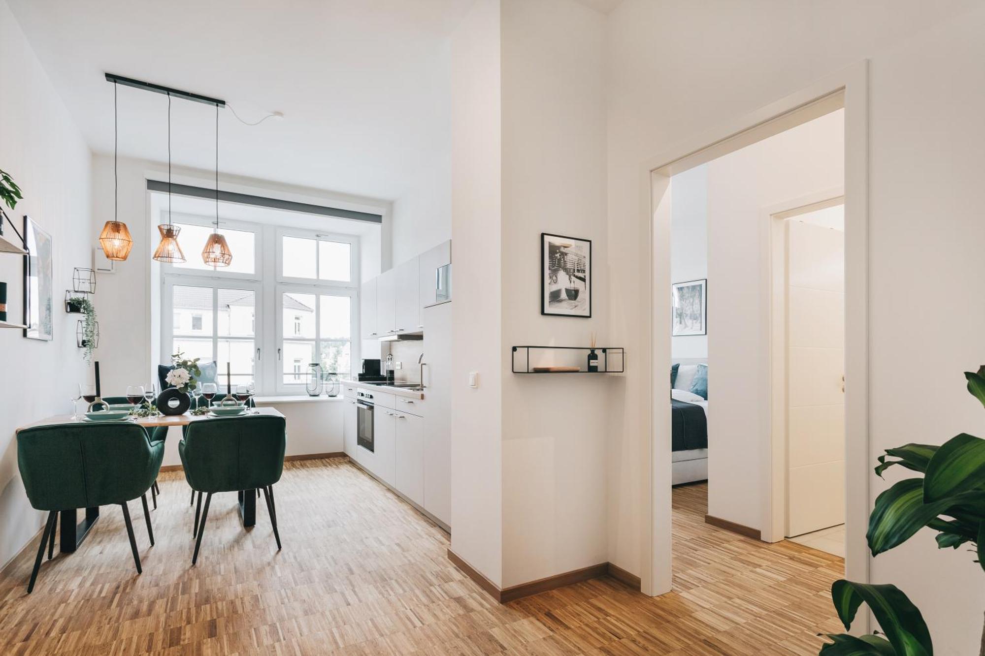 Oasis Appart - Wohnen In Dresden - Netflix - Tiefgarage - Dachterrasse Værelse billede
