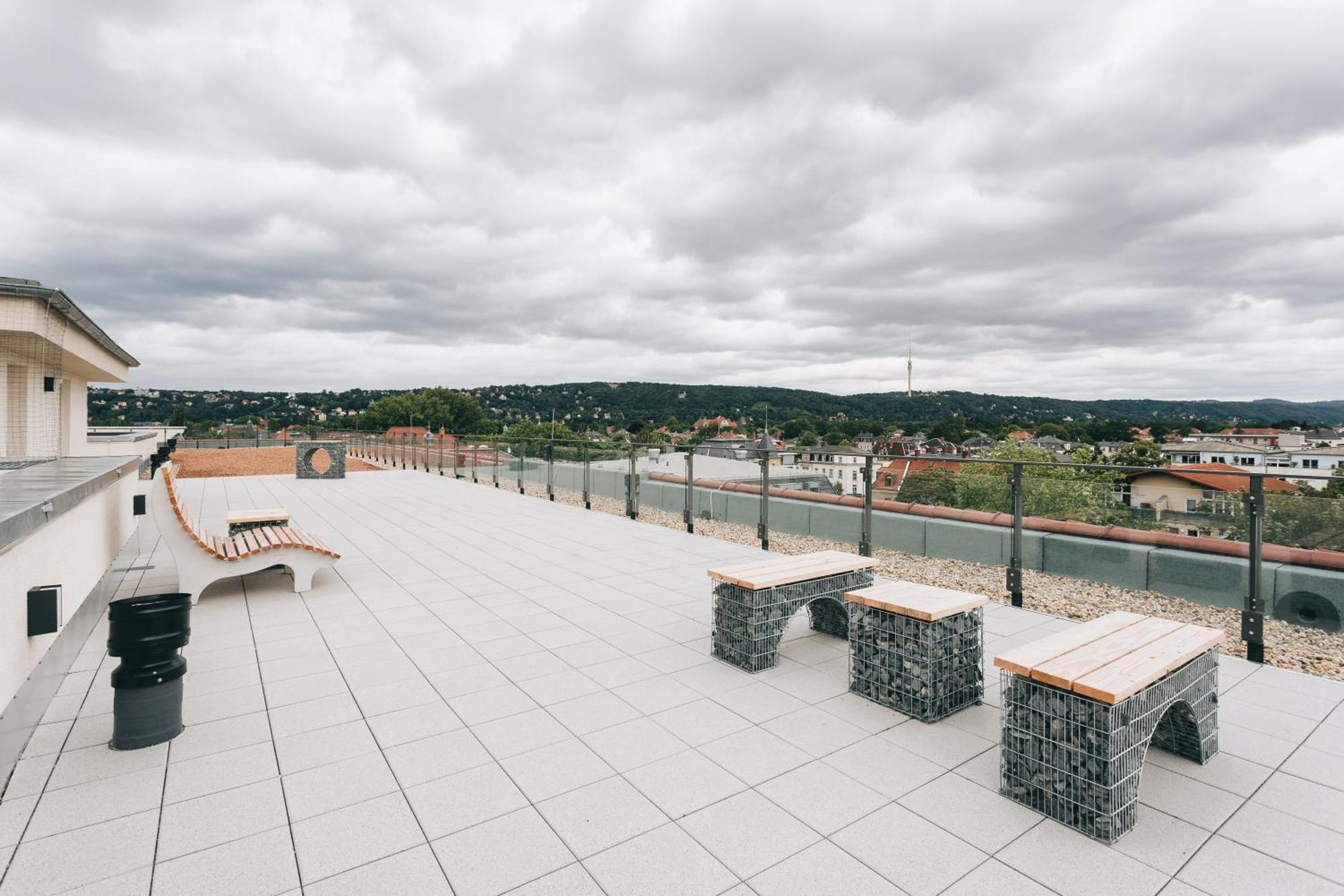 Oasis Appart - Wohnen In Dresden - Netflix - Tiefgarage - Dachterrasse Eksteriør billede