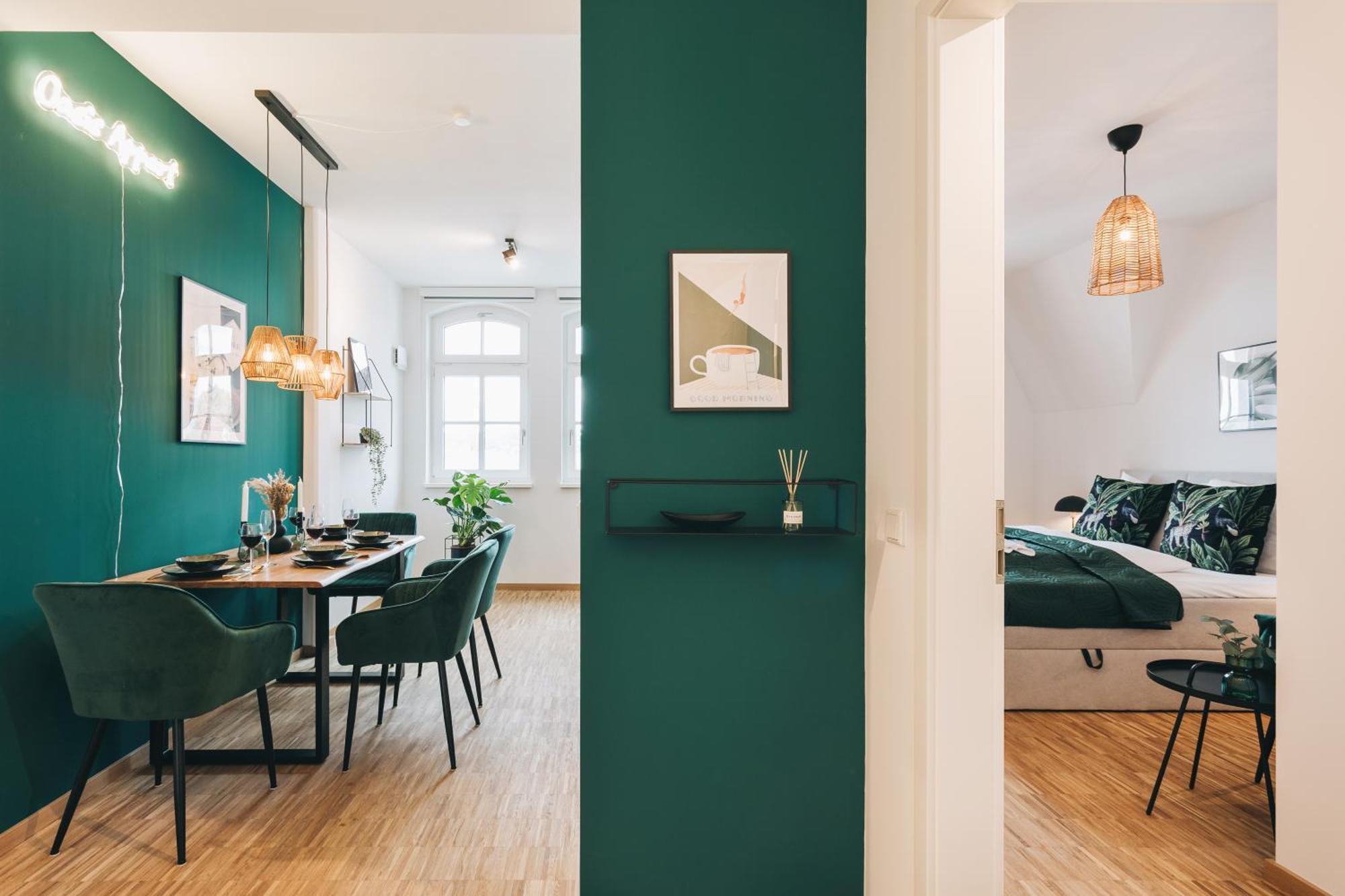 Oasis Appart - Wohnen In Dresden - Netflix - Tiefgarage - Dachterrasse Værelse billede