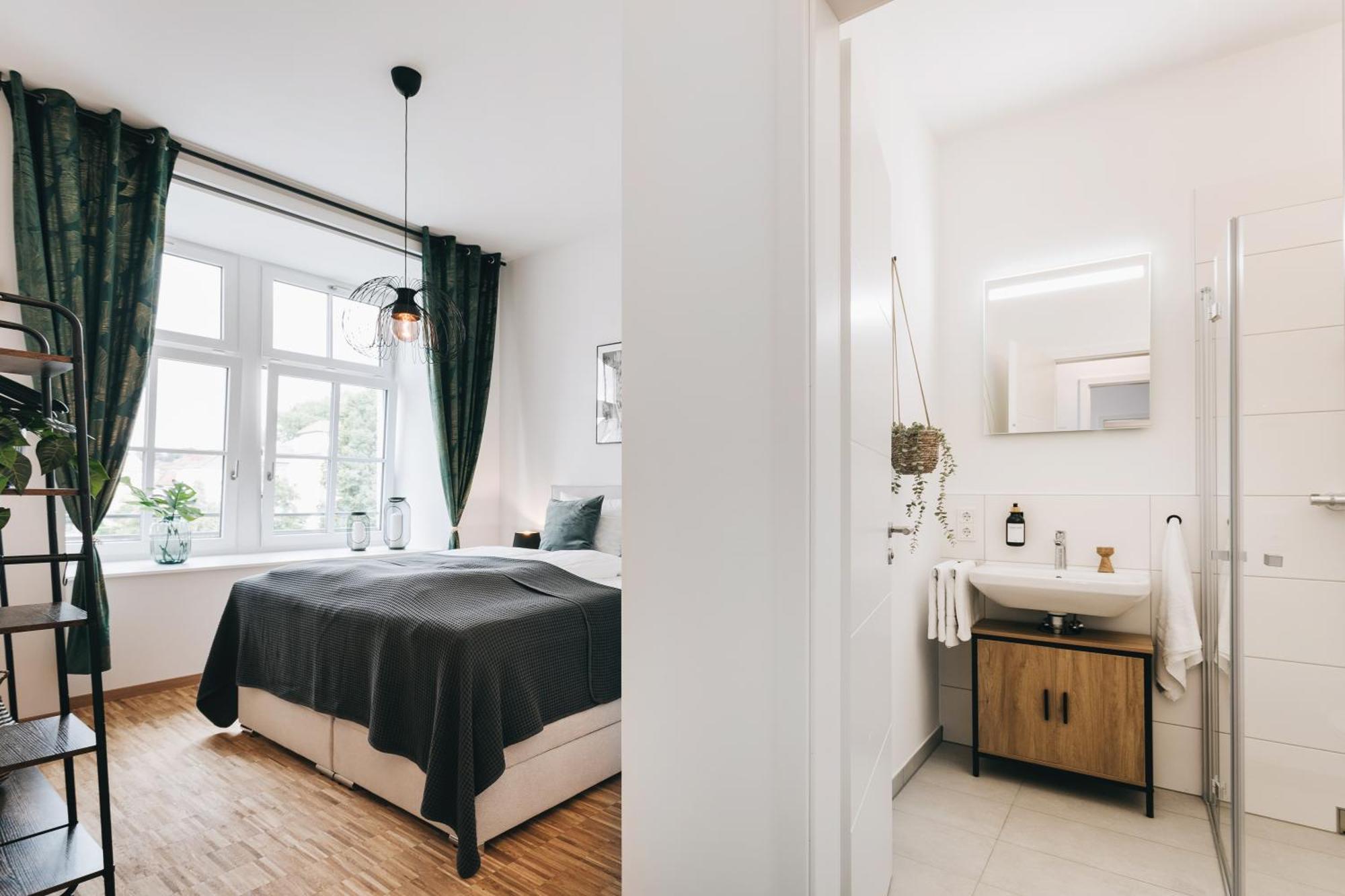Oasis Appart - Wohnen In Dresden - Netflix - Tiefgarage - Dachterrasse Værelse billede