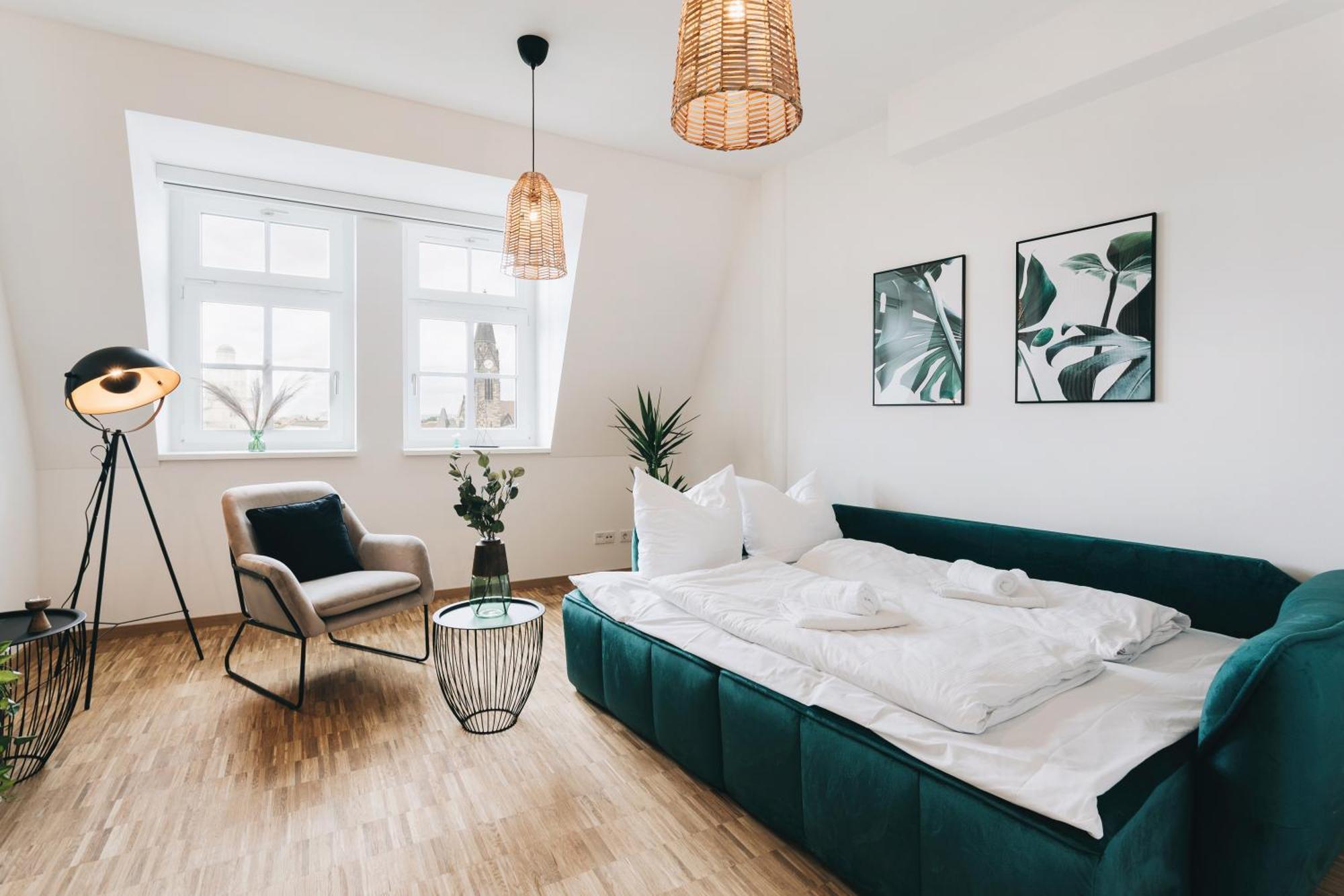 Oasis Appart - Wohnen In Dresden - Netflix - Tiefgarage - Dachterrasse Værelse billede