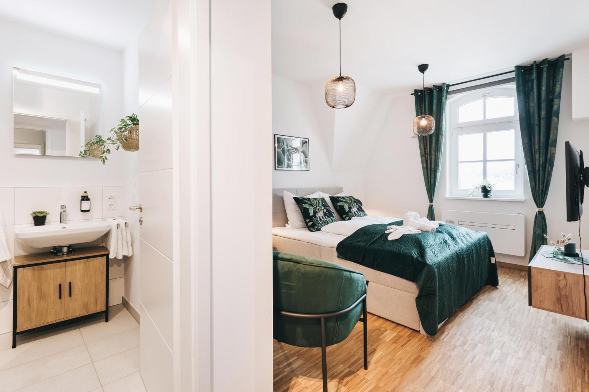 Oasis Appart - Wohnen In Dresden - Netflix - Tiefgarage - Dachterrasse Værelse billede