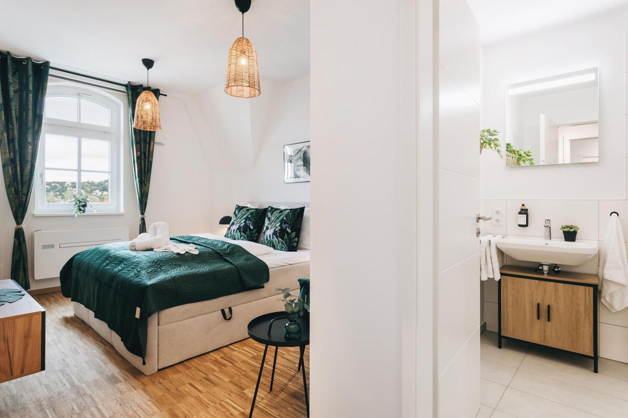 Oasis Appart - Wohnen In Dresden - Netflix - Tiefgarage - Dachterrasse Eksteriør billede